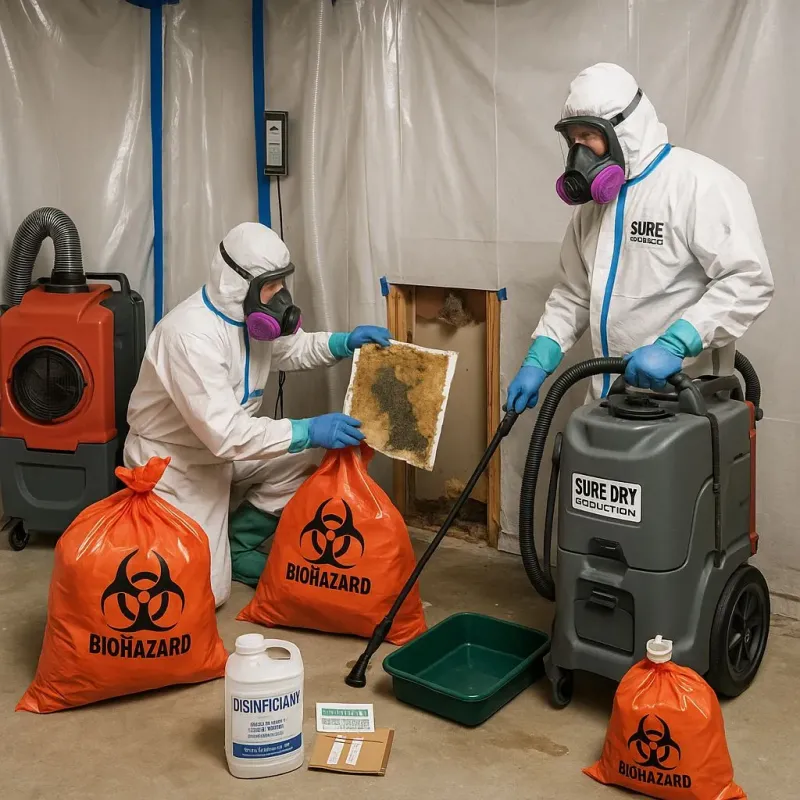 Contaminated Water Handling Protocols process in Adjuntas, PR